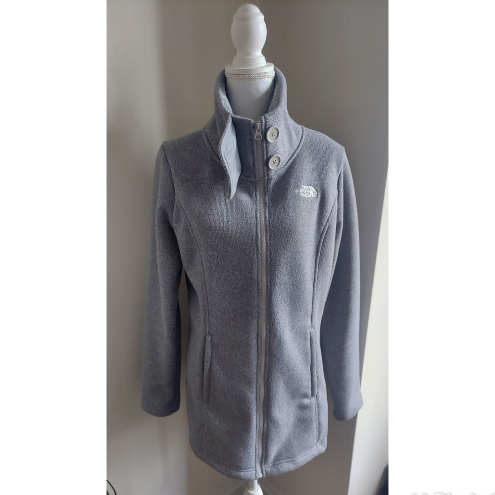 The Northface Gray Zip Up Fleeze Sweater Jacket Size Large! NEW!